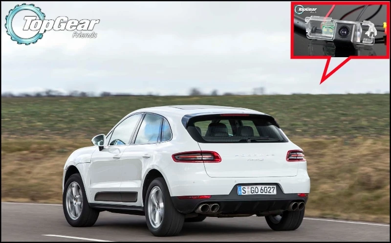 

Автомобильная камера для Porsche Mancan 2014 2015, Высококачественная камера заднего вида для вентиляторов | CCD + RCA