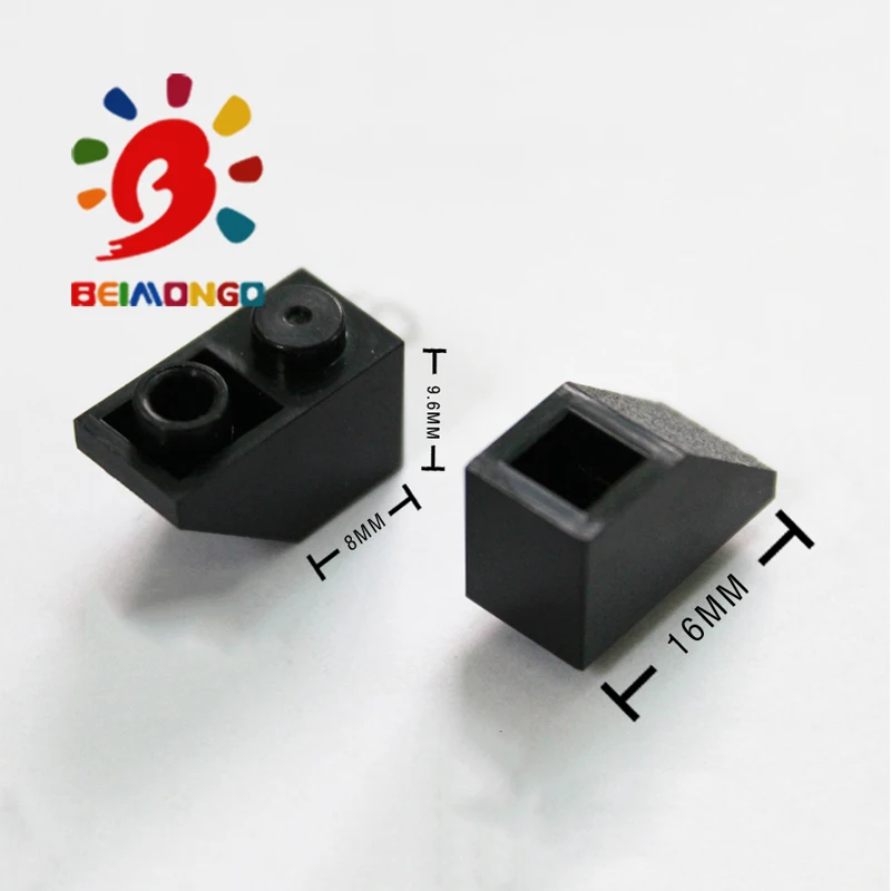 Бесплатная доставка! Строительные блоки BEIMONGO черепица на крыше 1x 2/45 перевернутый