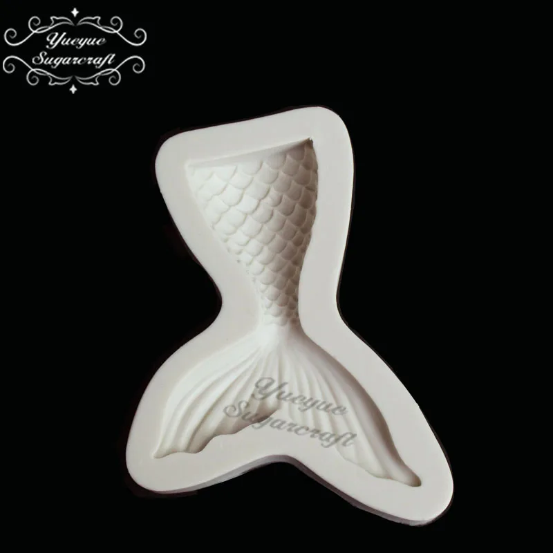 Yueyue Sugarcraft Sea/силиконовая форма в виде хвоста русалки помадная инструменты для