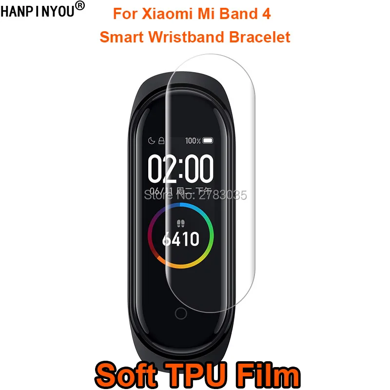 Для смарт браслета Xiaomi Mi Band 4 Band4 полное покрытие мягкая пленка из ТПУ защита