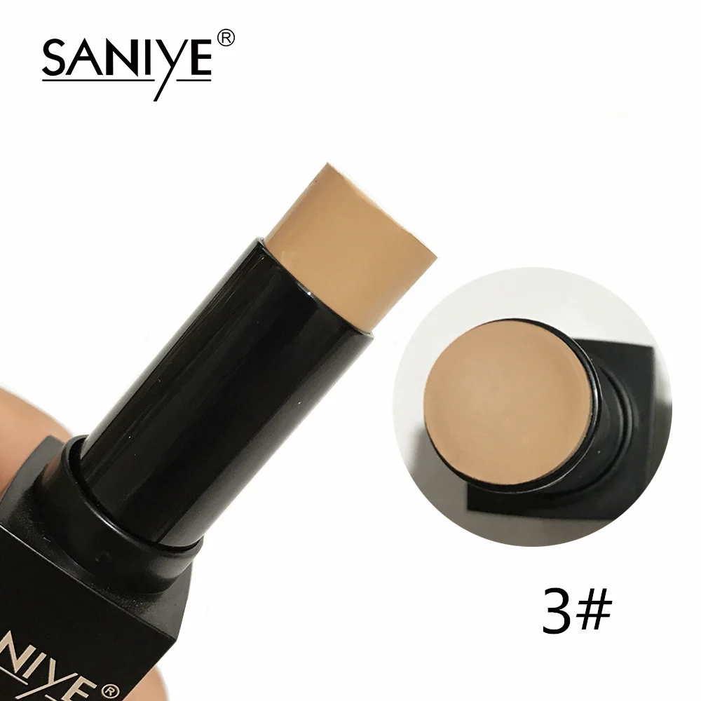 SANIYE, 1 шт., основа для макияжа, полное покрытие, контур, консилер для лица, основа, Праймер, увлажняющий крем, маскирующий порошок, бронзатор, консилер, Стик, R85 - Цвет: 03