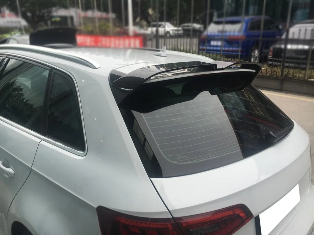 Углеродное волокно авто задний спойлер на крыше крыло для Audi S3 RS3 Typ 8V SLINE хэтчбек 4 двери- не подходит 2 двери