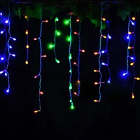 4 5m 216leds led string light 8 modes display 220v icicle curtain for christmas holiday wedding garden decoration fairy lights