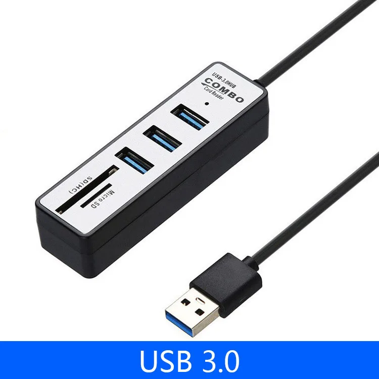 5 ports USB 3.0 Мульти USB 3,0 2,0 концентратор USB разветвитель Высокоскоростной 5 8 портов Hab TF SD кард-ридер все в одном для ПК Компьютерные аксессуары - Цвет: 5 ports USB 3.0