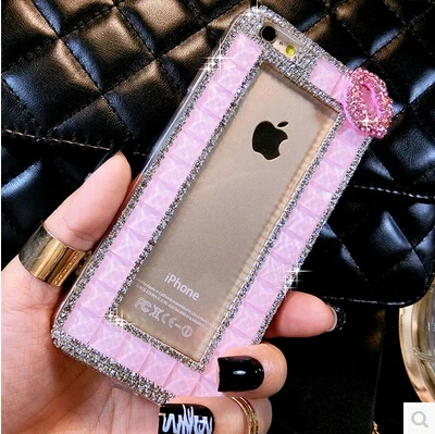 Модная Кристалл Rhinestone Алмазный прозрачная задняя крышка для Samsung Galaxy A3 A5 A7 2015