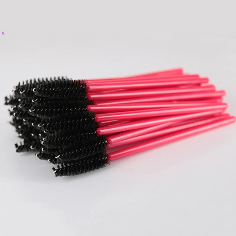 500 шт. кистей для макияжа из синтетического волокна одноразовые щеточки с тушью