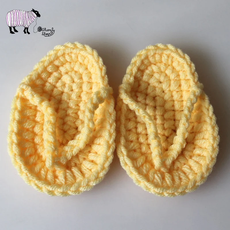 Тапочки для фотосъемки новорожденных детей реквизит связанная вручную крючком