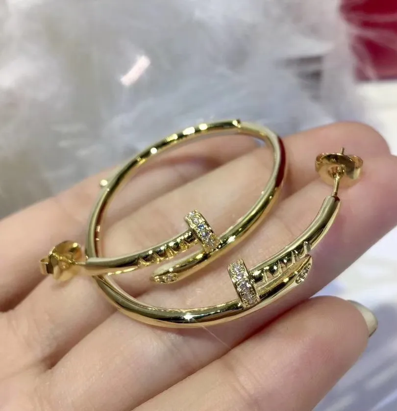 925 sterling silver jewelry oorbellen big hoop earrings/necklace cubic zirconia unicorn for women - Окраска металла: yellow gold earrings