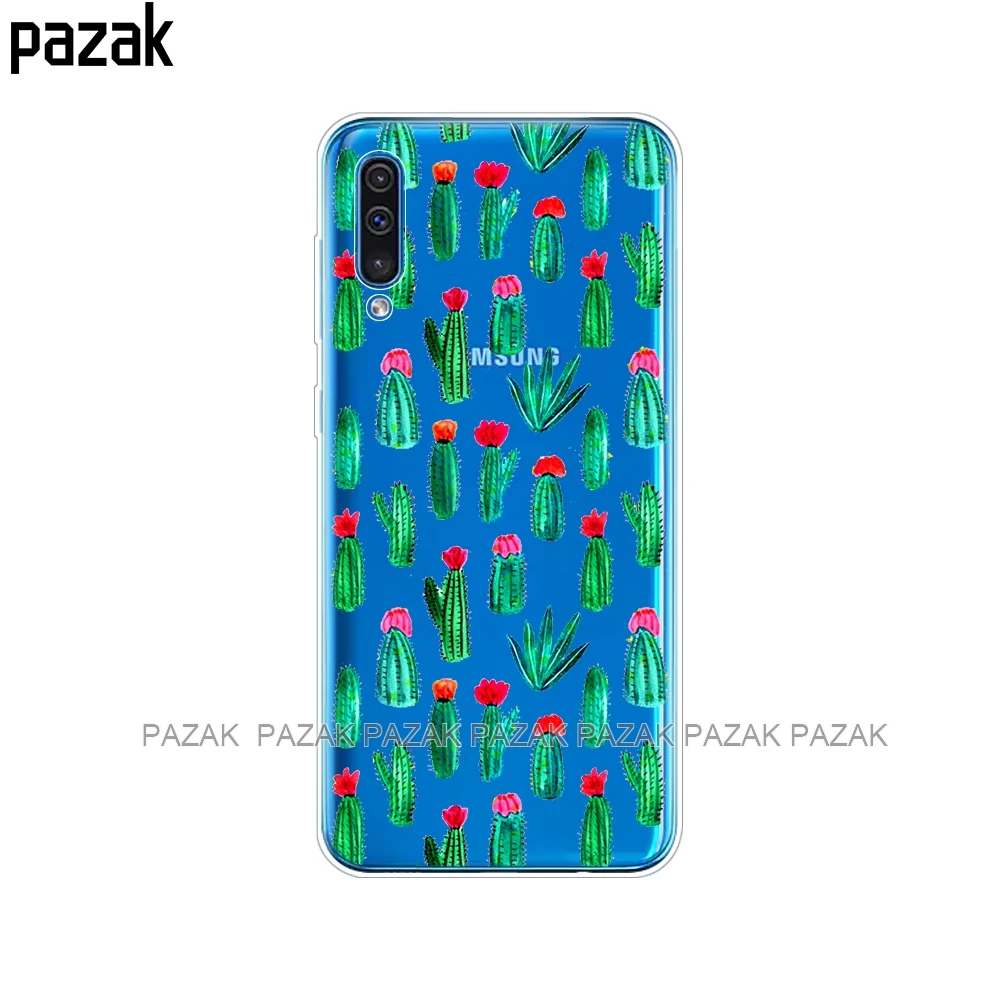 61584 Силиконовый чехол для samsung Galaxy A50, мягкая прозрачная задняя крышка для телефона, для samsung A50, A505, A505F, SM-A505F чехол, 6,4, чехол, бампер - Цвет: 61584