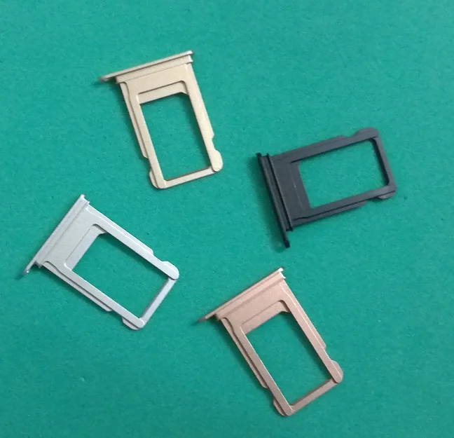 100pcs/lot Original New Nano Sim Card Tray Slot Holder Replacement Parts For iPhone 7 7g 7p 7plus | Мобильные телефоны и