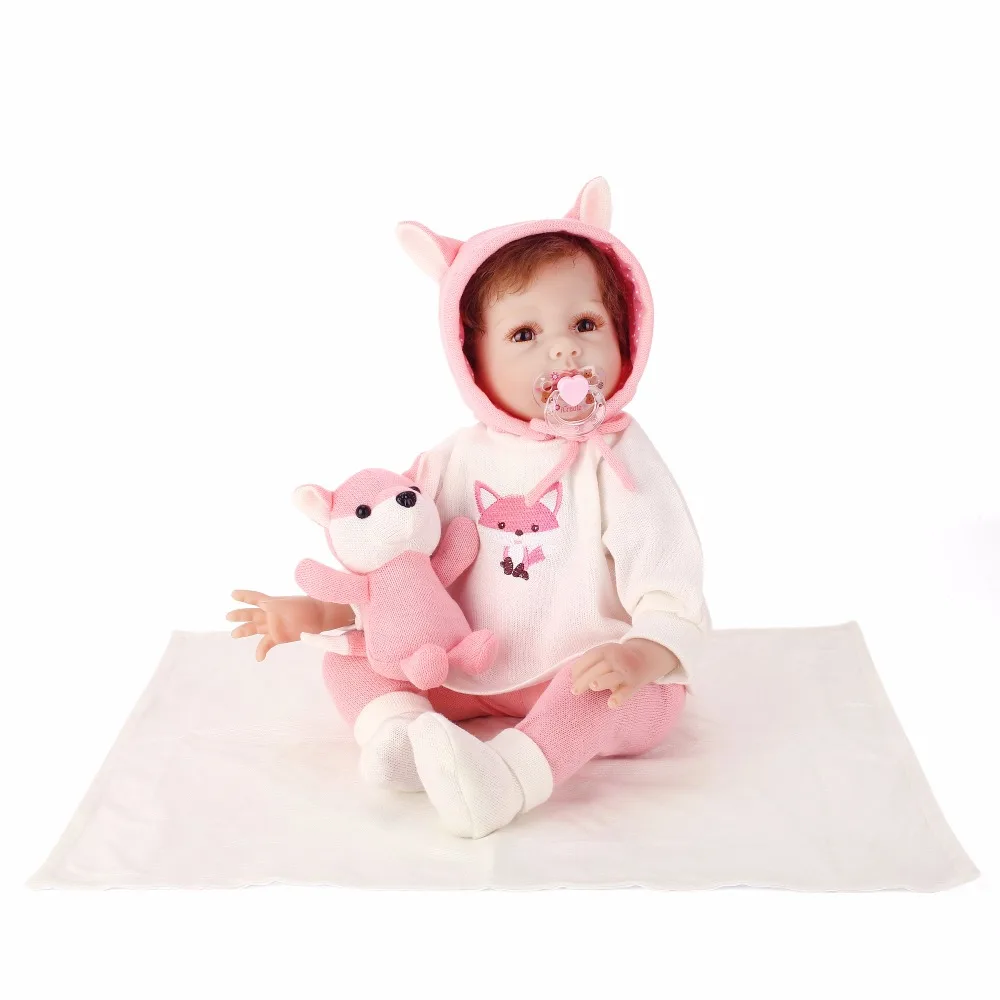55 см Силиконовые Reborn куклы Baby живой реалистичный Boneca Bebe реалистичные настоящая