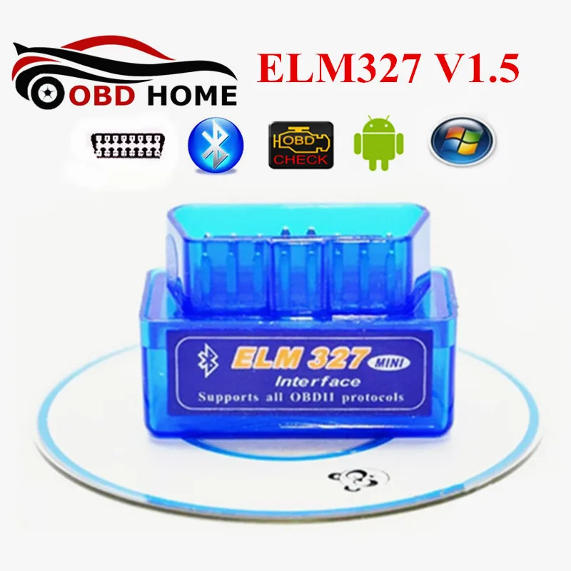 Адаптер OBDII Super Mini ELM 327 Bluetooth V1.5 25K80 чип Авто сканер OBD2 ELM327 поддерживает OBD II