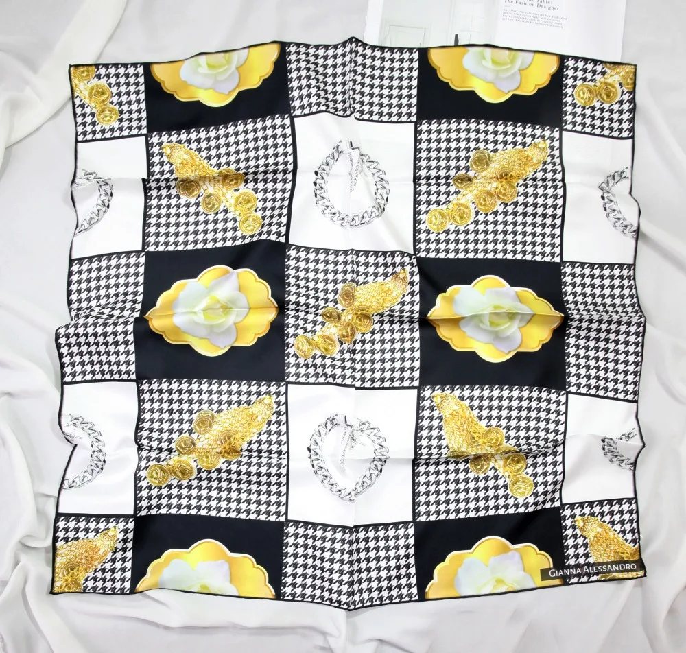 

ELEGANT HANDMADE BRAND 100%Twill Silk Scarf