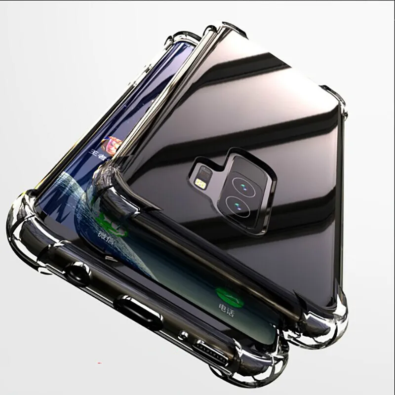Прозрачные чехлы для телефонов Samsung S8 Plus чехол мягкий Galaxy S10 Lite S9 A8Plus A6 A7 2018 |