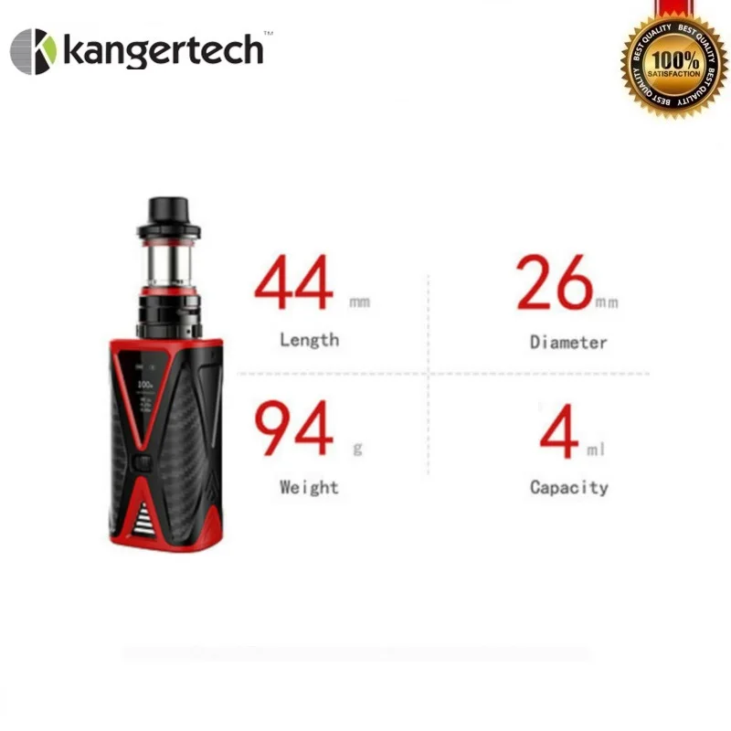 Оригинальный Kangertech Spider 200 W комплект с коробка мод и 4 мл пять 6 мини танк Kanger набор