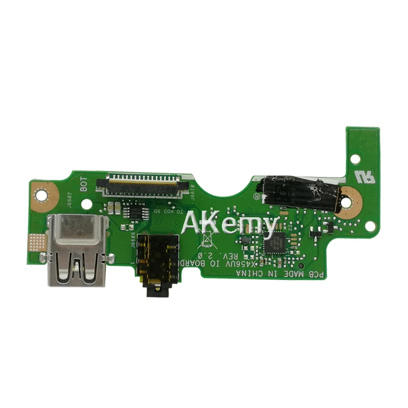 Original For Asus X456UV USB AUDIO SD CARD BOARD IO REV 2.0 Tested good free shipping | Laptop Repair Components