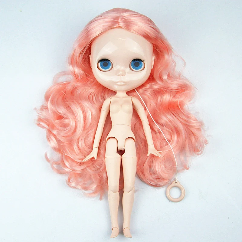 Обнаженная кукла конфеты светлые волосы разделительные волнистые куклы Blyth