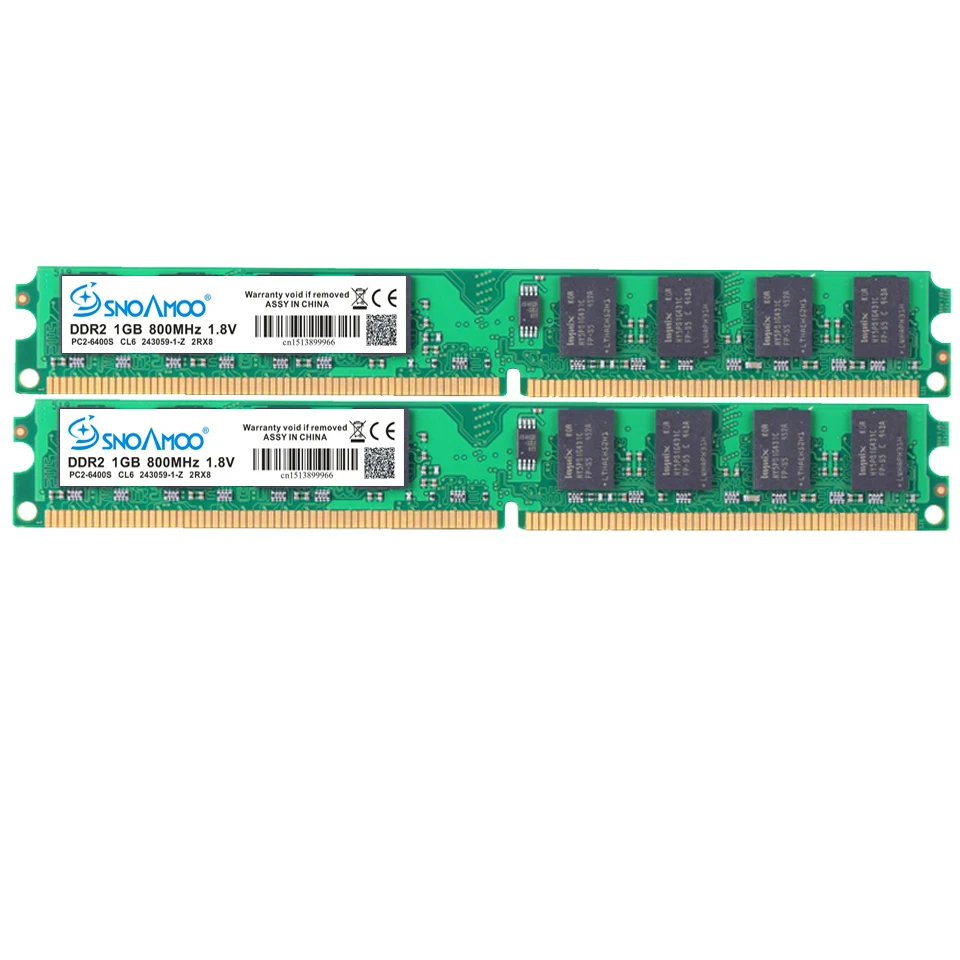 SNOAMOO RAMs DDR2 для настольных ПК 667 МГц 800 в|ram ddr2|pc ram ddr2for intel |