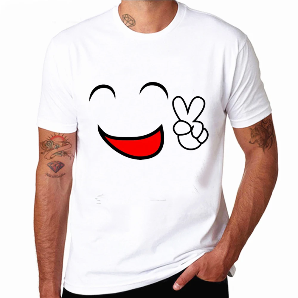 Peace Out смайлик группа костюм футболка забавные мужские футболки Harajuku летний топ