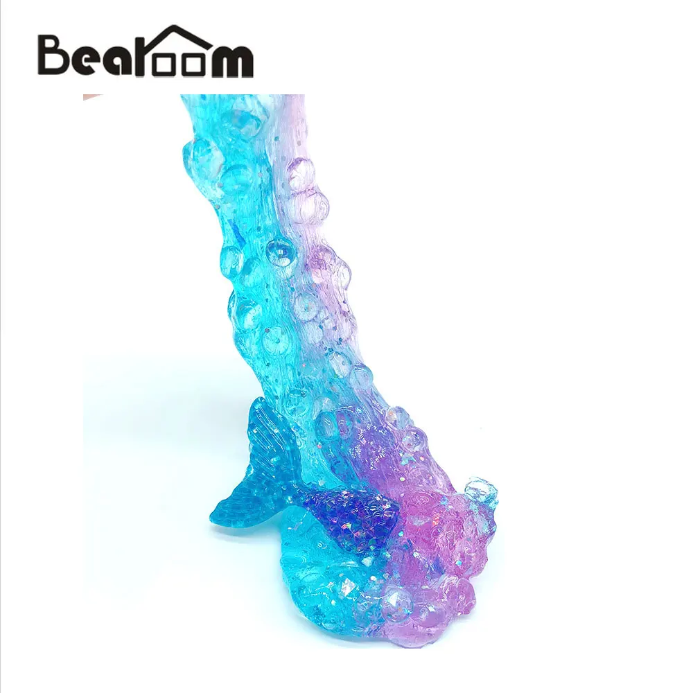 Bearoom Красивая слизь Русалка пушистая глина мягкая DIY обучения Образование