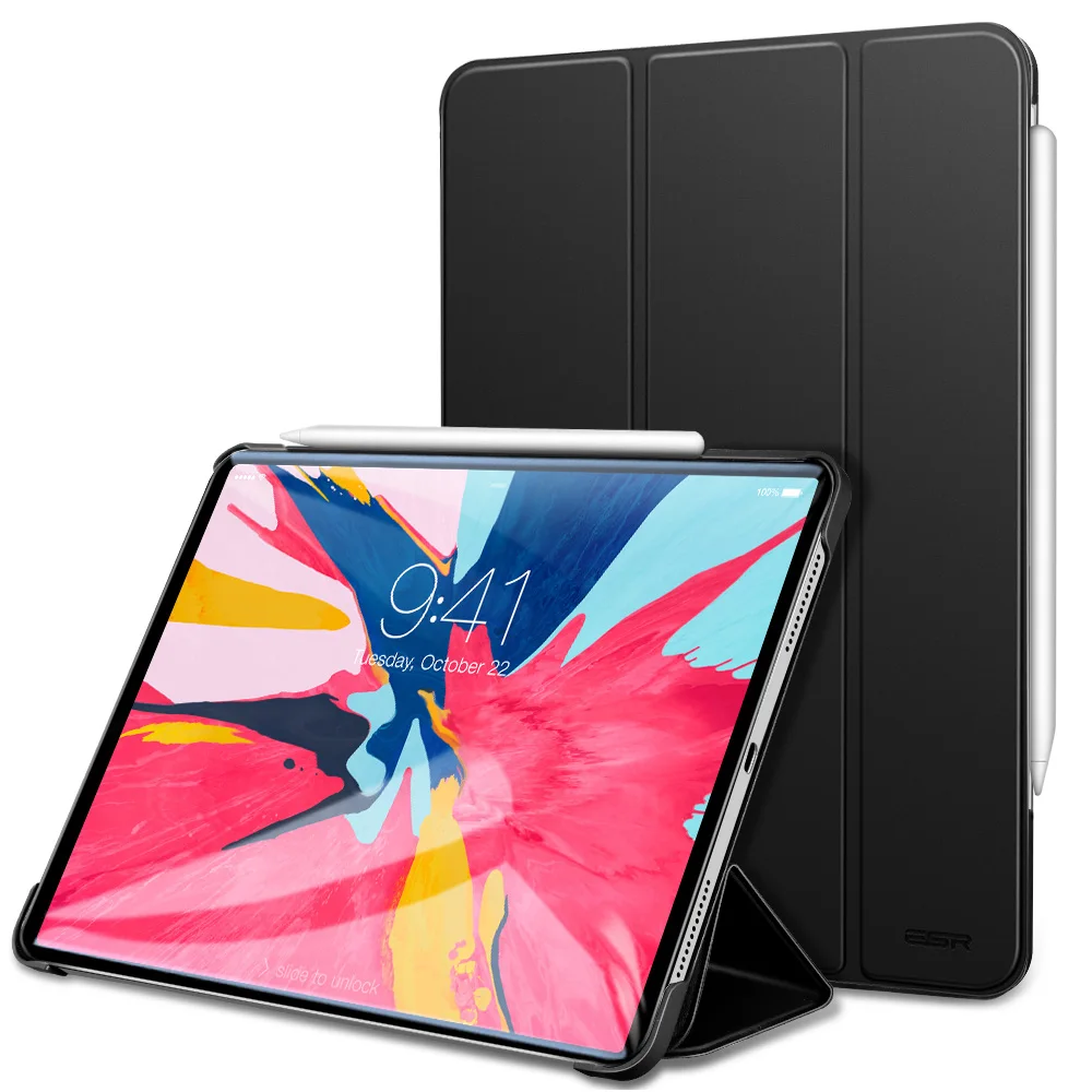 ESR Чехол для iPad Pro 11 крышка отделения для резинового масла искусственная кожа ультра тонкий светильник вес умный чехол прорезиненный чехол для iPad