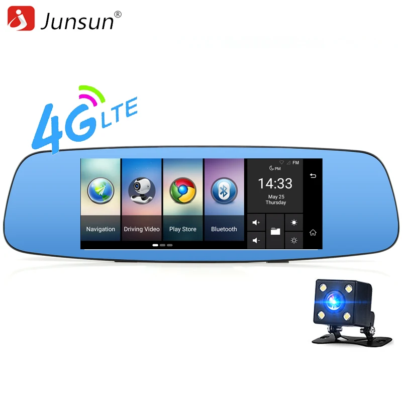 Junsun 7 &quotАвтомобильная GPS-навигация Android 5.1 Автомобильная камера заднего вида с