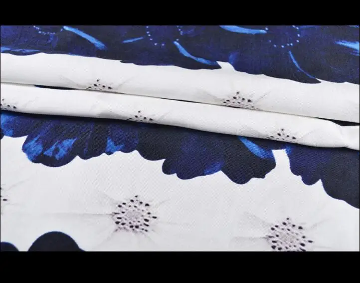Модное платье юбка одежда egger noble blue dye treasure цветочный принт сделай сам портной