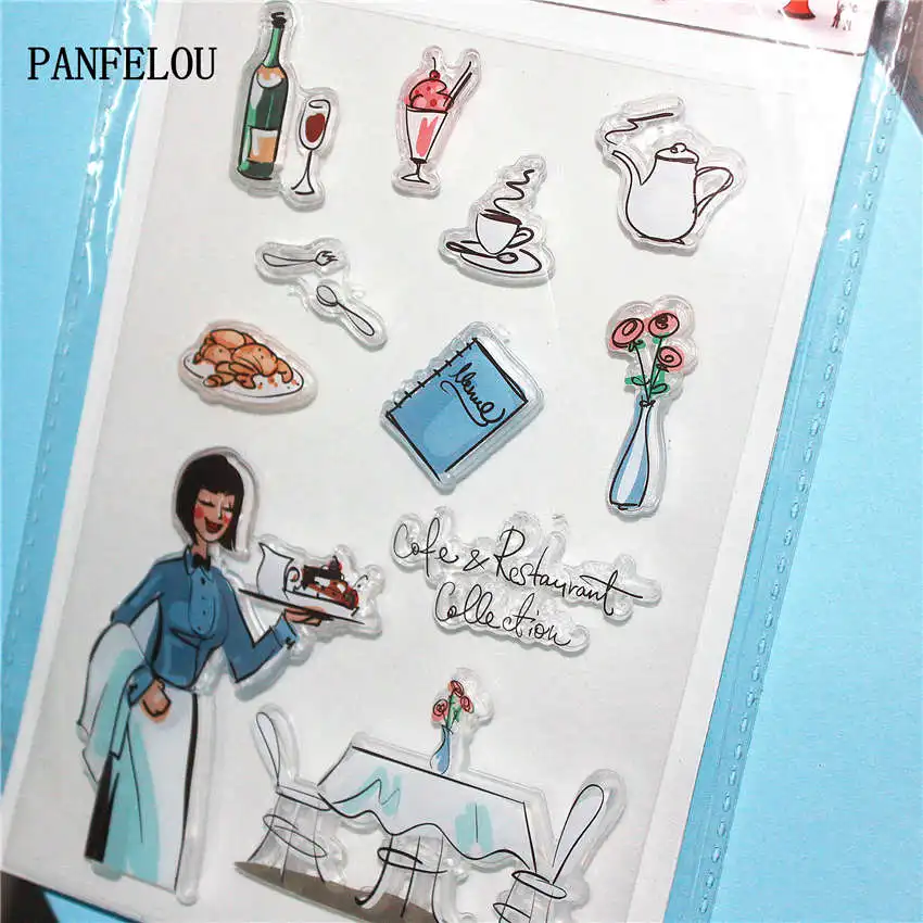 PANFELOU кухня красочная прозрачная штамп DIY силиконовые уплотнения для
