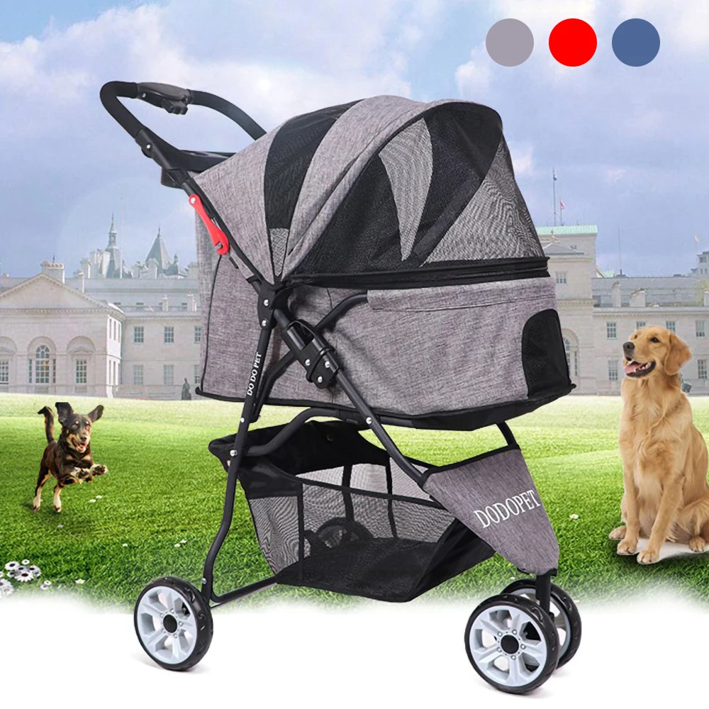 DODOPET на открытом воздухе коляска для животных собаки кошки сумка для собак на открытом воздухе несущая тележка складная 3 колеса коляска для питомцев