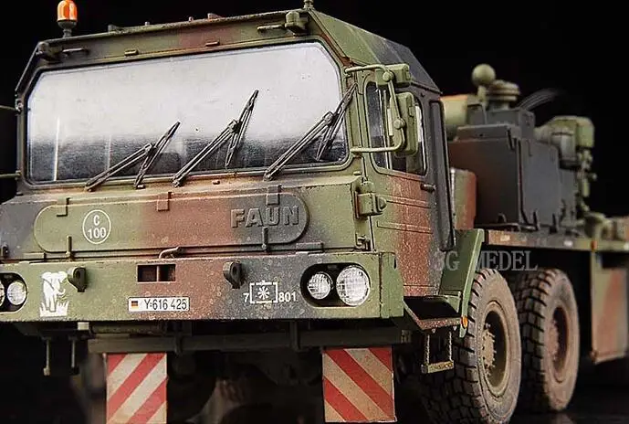 1/35scale Hobby KingTair Military assembly Modern German 56-ton elephant tank transporter tractor trailer truc compatible Tamiya | Игрушки и