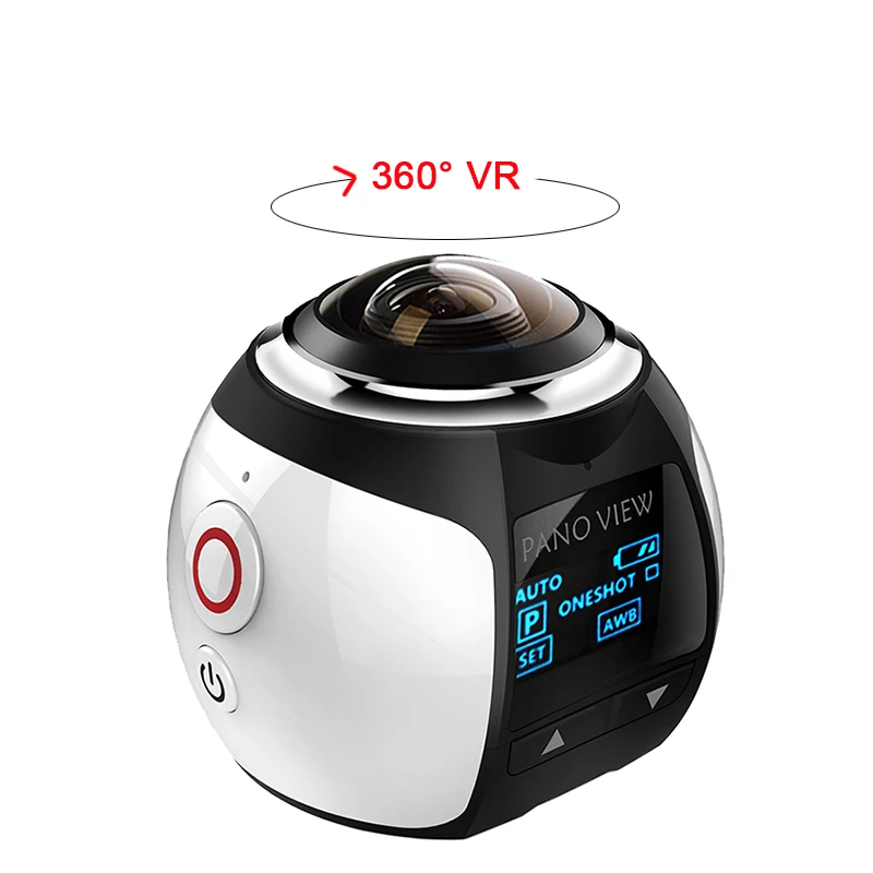 360 градусов камера VR 4K Wifi видео мини панорамная 2448*2448 HD экшн 30 м водонепроницаемая