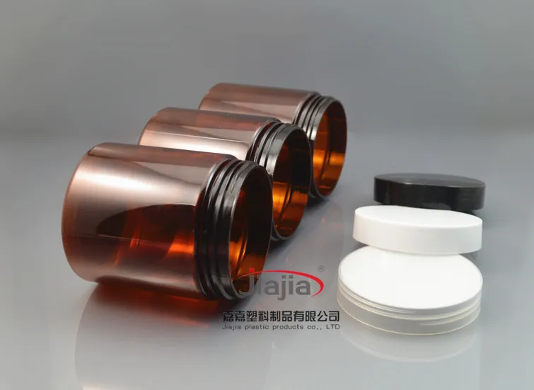 Бесплатная доставка: коричневая Косметическая баночка для крема из ПЭТ 250 г