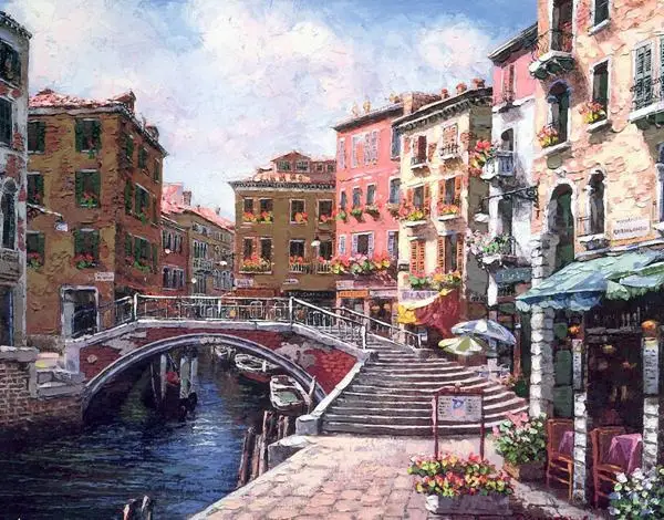 

free shipping mediterranean seascape venice scenery oil painting canvas printings printed on canvas home wall decoration picture