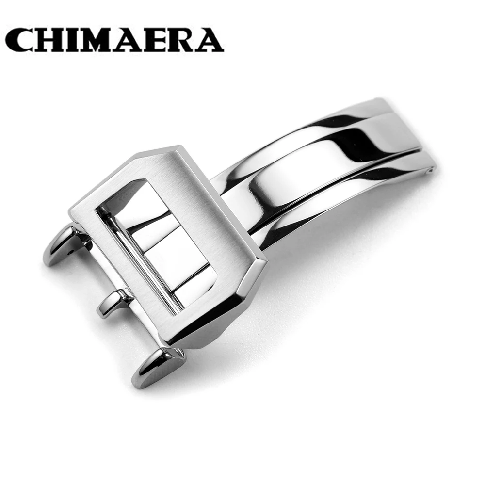 Высокое качество 316L нержавеющая сталь Ремешок бабочка матовая Складная пряжка 18