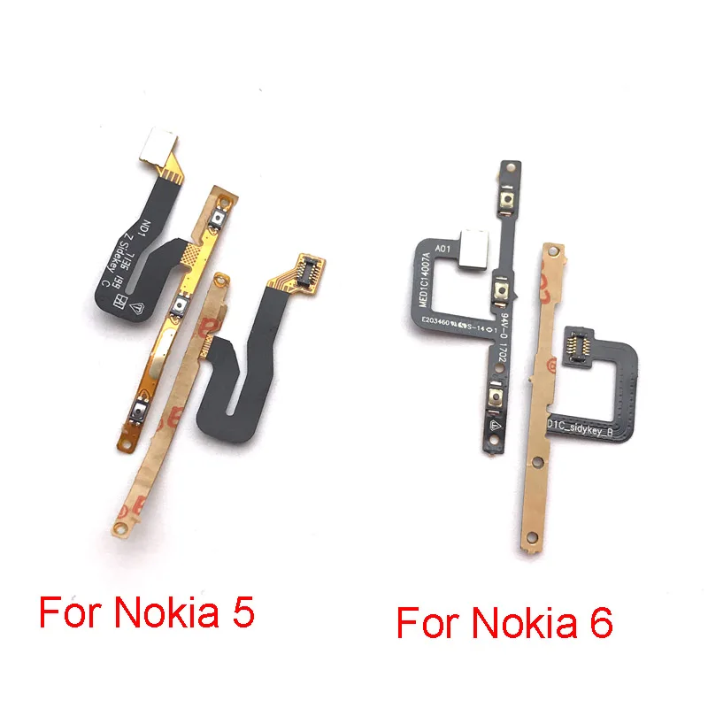 

Новинка для Nokia 5 6 кнопка включения/выключения громкости вверх вниз Боковая кнопка гибкий кабель запасные части