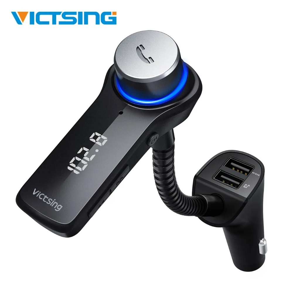 VicTsing беспроводной автомобильный комплект Hands Free вызов адаптер OLED экран HiFi стерео
