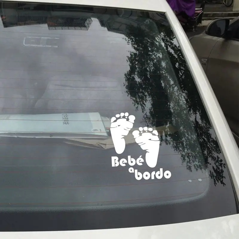 Испанский автомобиль Стикеры s Bebe a bordo Авто Безопасность Предупреждение окна