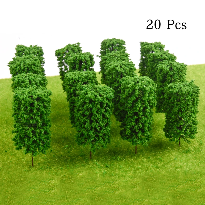 

10 шт. пластиковые миниатюрные модели деревьев для строительства поездов железной дороги Wargame макет пейзажа Diorama аксессуары