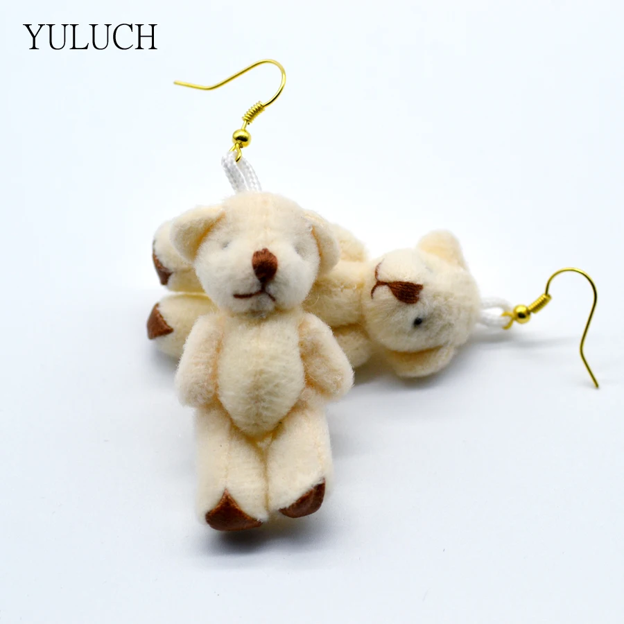 Серьги-гвоздики в виде медведя из мультфильма | Украшения и аксессуары