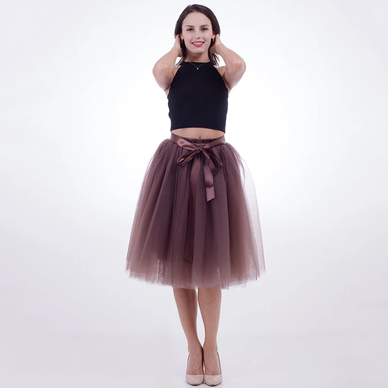 Женская юбка американка из тюля с высокой талией плиссированная пачка летние