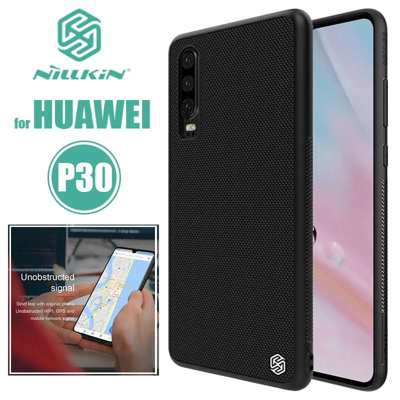 Чехол Nillkin для Huawei P30 3D текстурированная нейлоновая задняя крышка мягкий чехол с