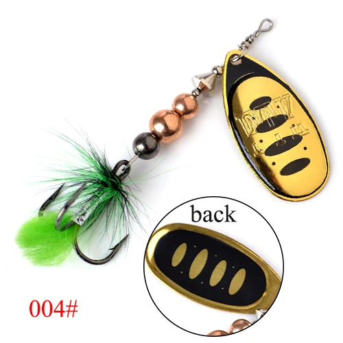 004-5g Рыбалка King Fishing Lur 1 шт. Ложка счетчик приманки перо приманка для морской рыбалки с тройным крюком металлические снасти - Цвет: 004-5g