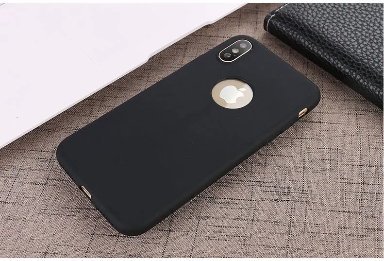 5XIAOHUO New Arrival Case For iPhone X case Candy Colors Soft TPU Silicon Phone covers 7 8 PLUS Coque Capa |