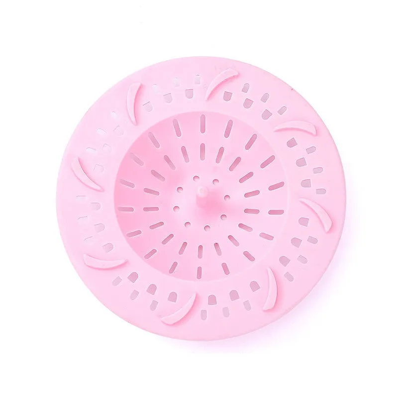 pink 1 шт. выпадение фильтр для раковины в ванную комнату анти-Блокировка трап стопор для волос ловушка Кухня Аксессуары для ванной комнаты - Цвет: pink