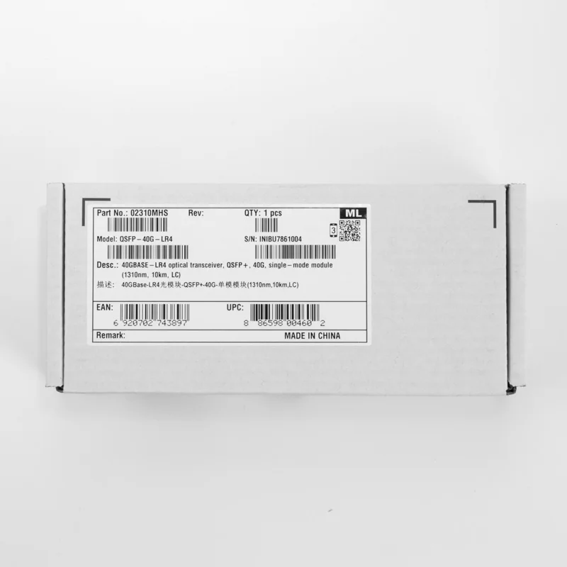 

Оригинальный Хуа Вэй QSFP-40G-LR4 40G одиночный режим dual core модуль 10 км LC интерфейс