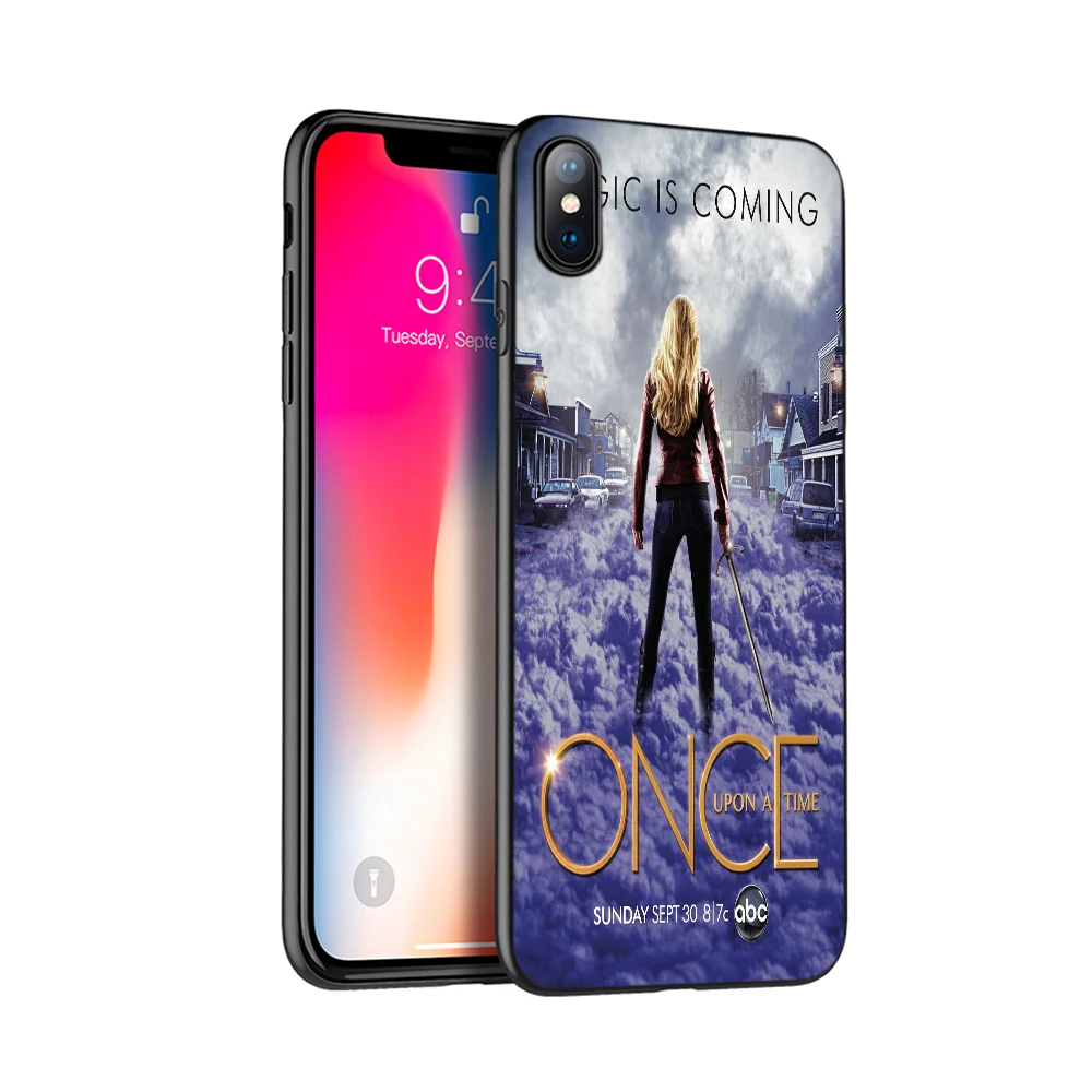 Черный чехол из ТПУ для iphone 5 5s se 6 6s 7 8 plus x 10 силиконовый XR XS 11 pro MAX Once Upon A Time|Бамперы|