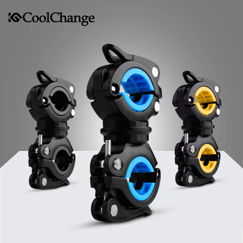 Велосипедный фонарь CoolChange вращающийся на 360 градусов двойной держатель
