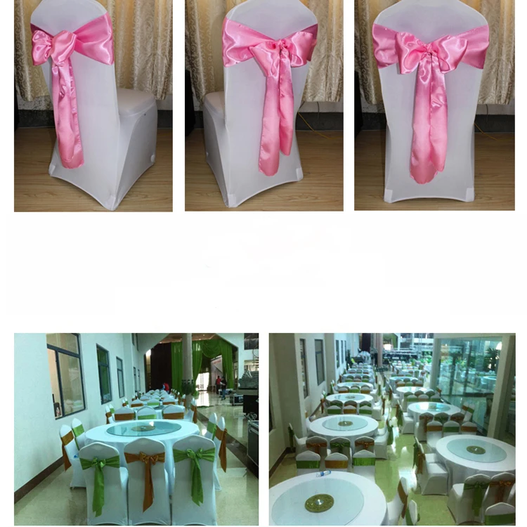 1 шт. свадебное украшение стул шампанского Noeud de Chaise Mariage Sashes Stoel Strikken Bruiloft Goud стул банты свадебные золотые