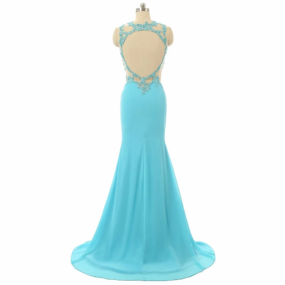 Forevergracedress 2017 Сексуальная Mint платье для выпускного вечера прозрачный топ Средства