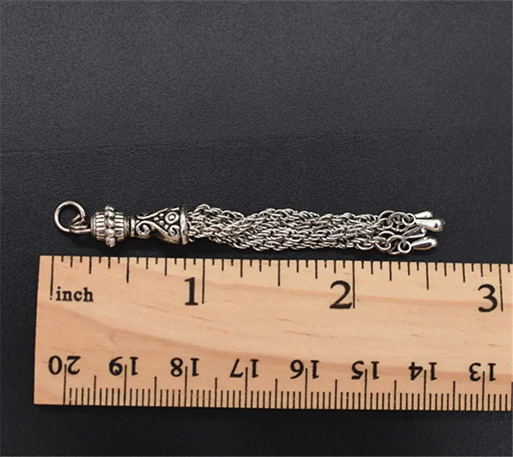 1pair Antique Silver Plated Alloy Tassel Pendant For Making Handmade DIY Jewelry | Украшения и аксессуары